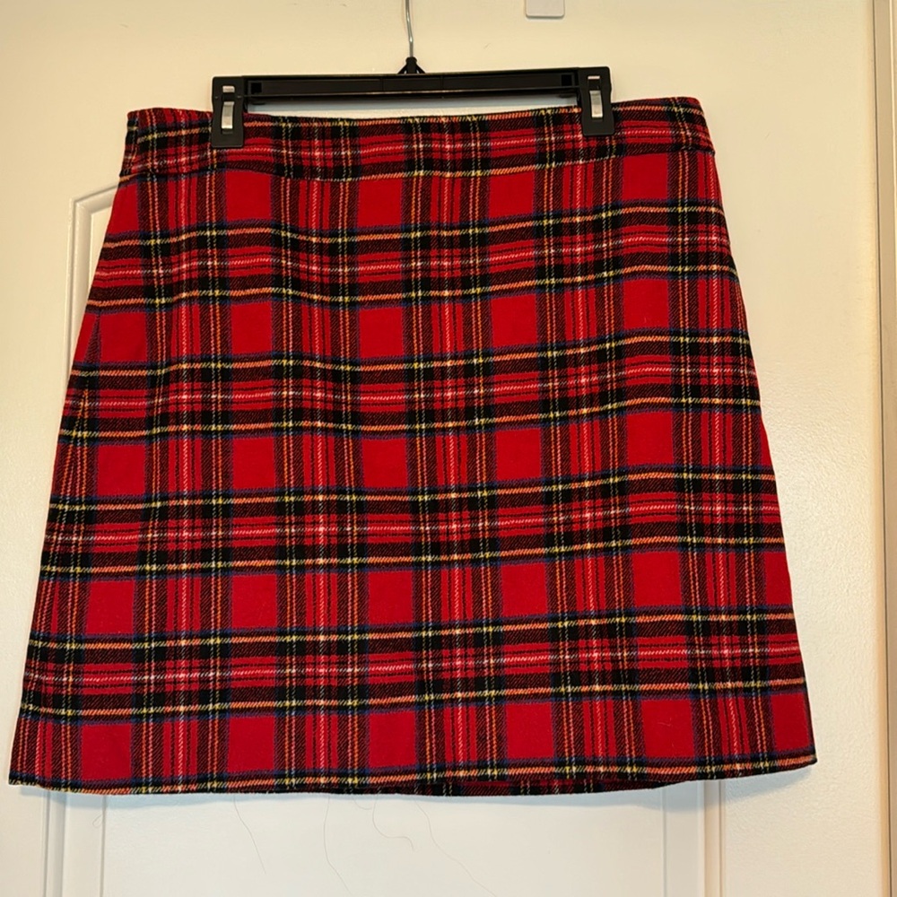J Crew Factory Tartan Skirt
